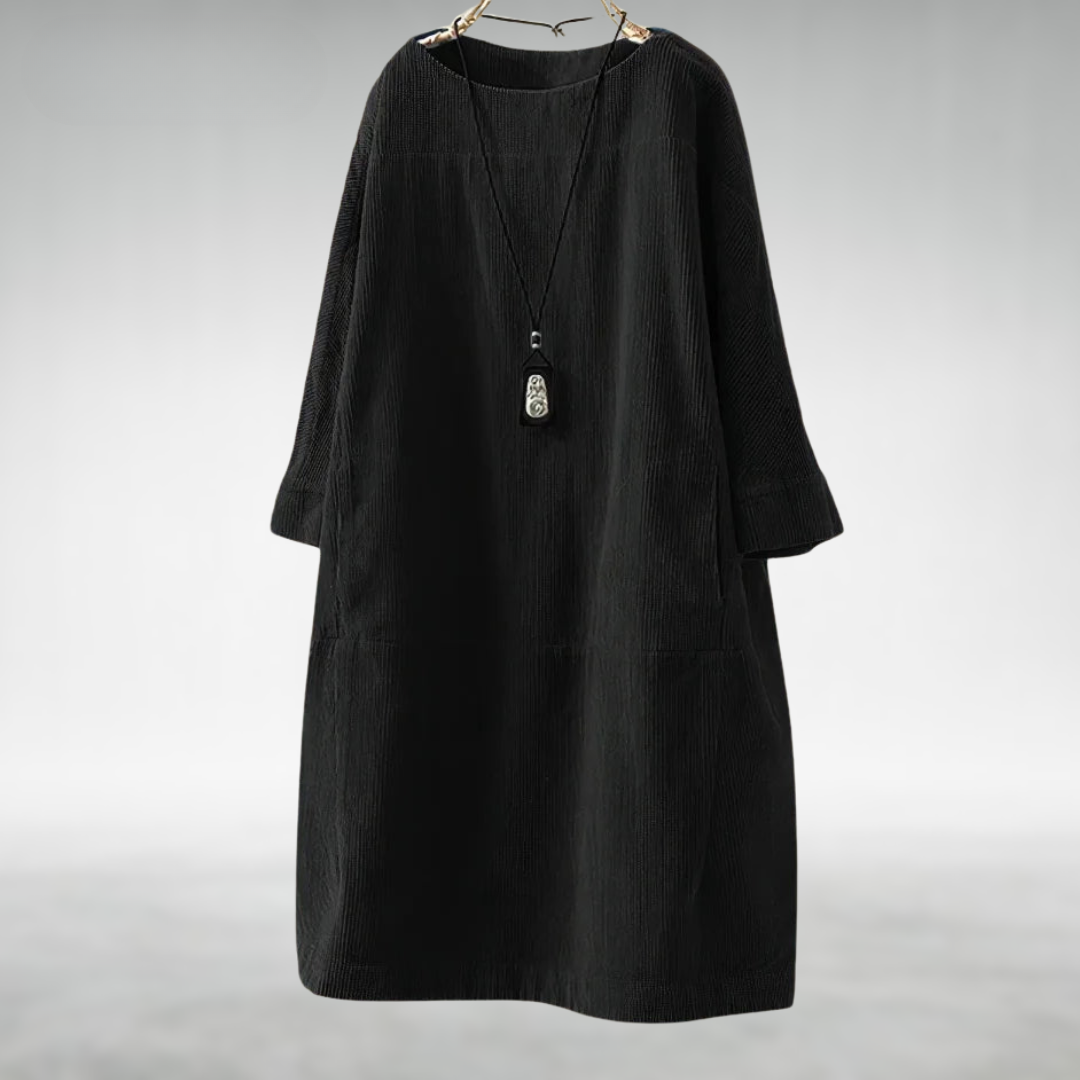 Margot | Relaxed Corduroy Midi Dress