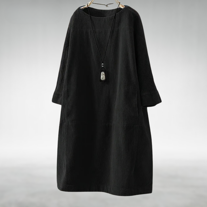 Margot | Relaxed Corduroy Midi Dress