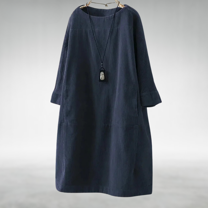 Margot | Relaxed Corduroy Midi Dress