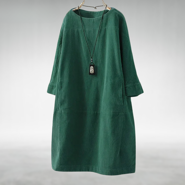 Margot | Relaxed Corduroy Midi Dress