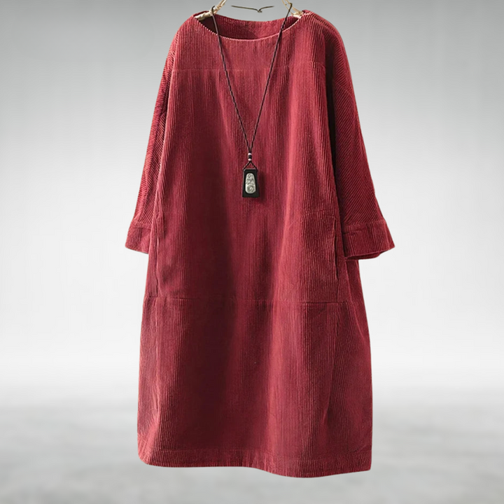Margot | Relaxed Corduroy Midi Dress