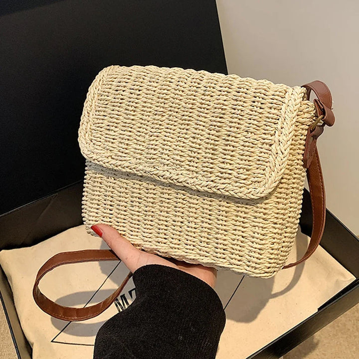 Bohemian Straw Shoulder Bag