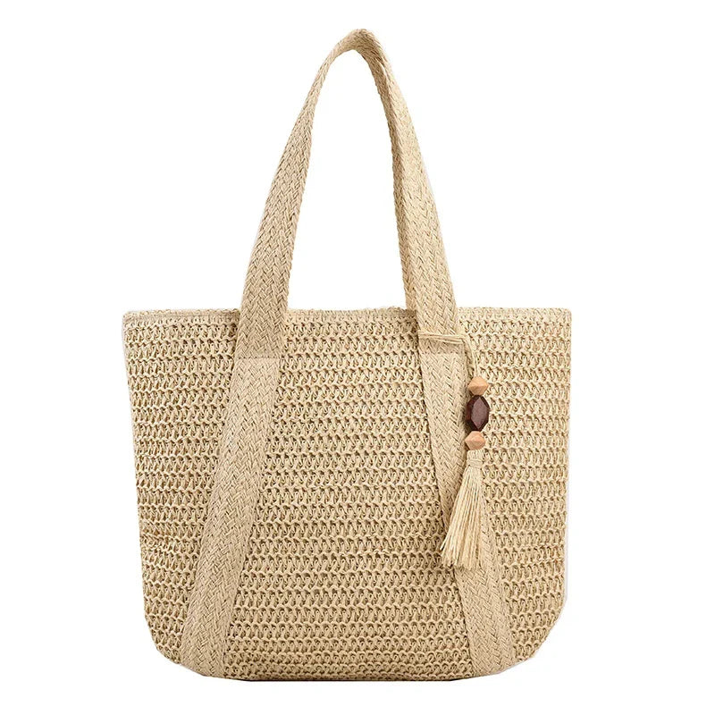 Large Raffia Boho Beach Bag