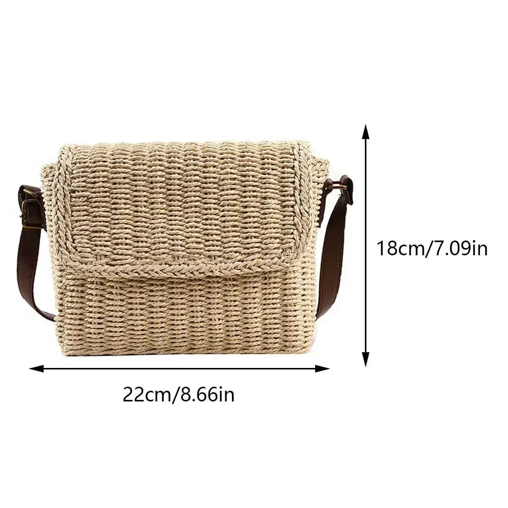 Bohemian Straw Shoulder Bag
